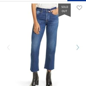 NWT RAG/BONE MAYA HIGH RISE ANKLE STRAIGHT 29